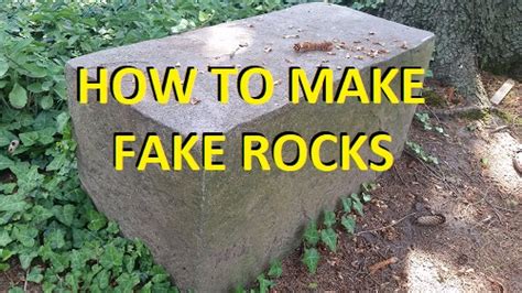 make your own artificial rocks